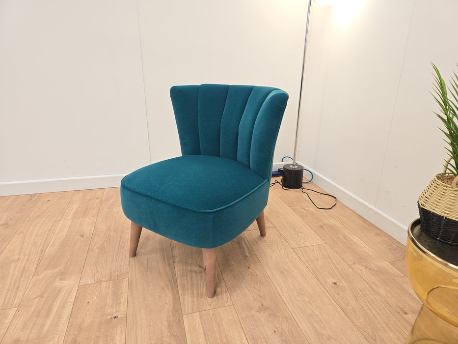 Finchley Accent Chair - Fabric - Nordic Teal All Over