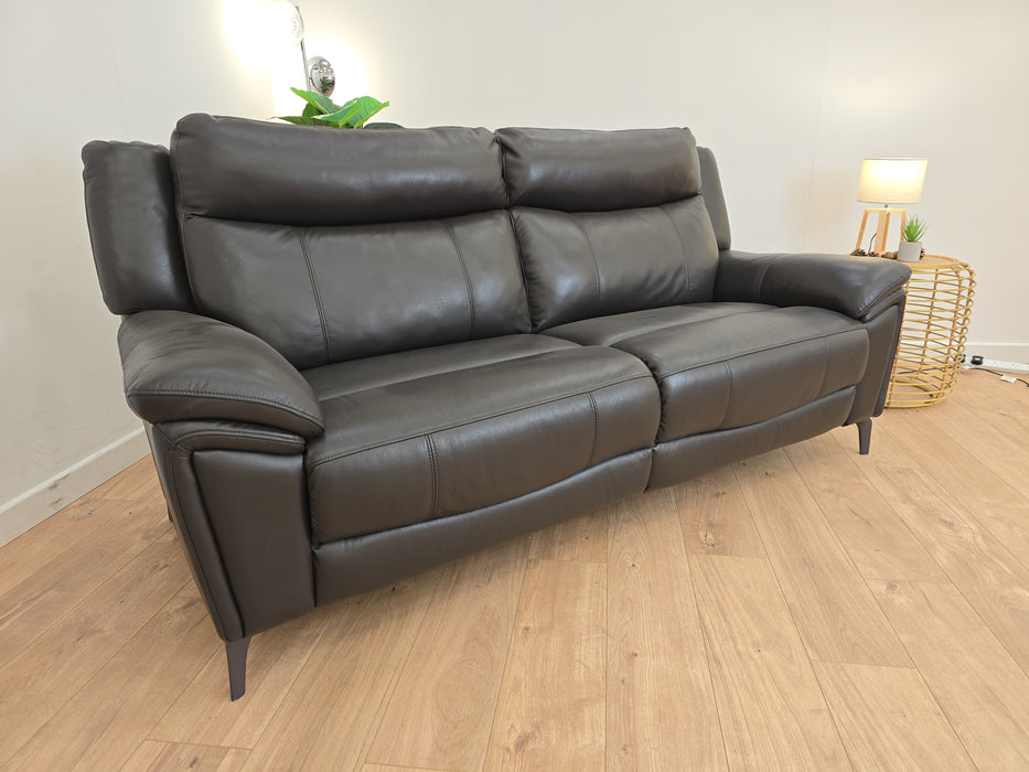 Cruise 3 Seater - Leather Sofa - Black