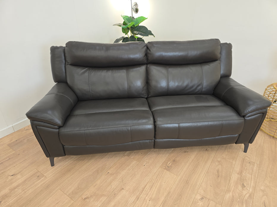 Cruise 3 Seater - Leather Sofa - Black