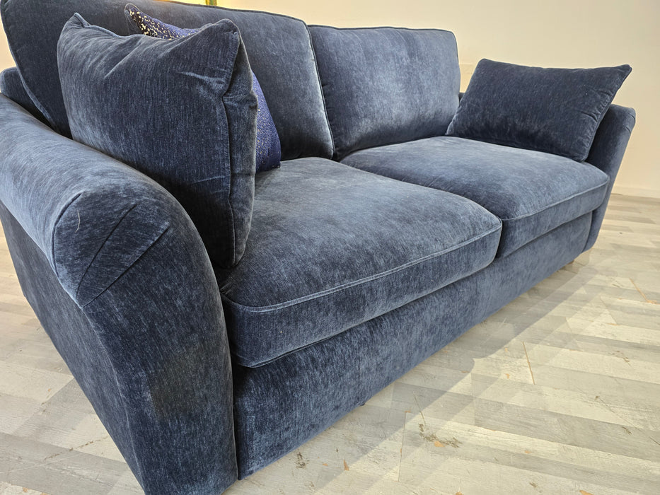 Notting Hill 3 seater - Fabric -  Ellie Navy/Bianca Navy Mix