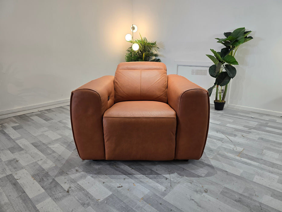 Bohemia - Leather Power Reclining Chair - Kansas Tan