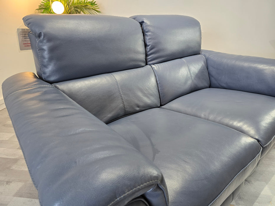 Illinois 2 Seater - Le Mans Smoke Blue - Power Recliner