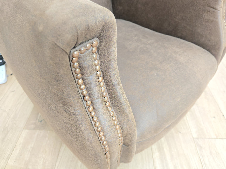 Libby Chair - Leather - Chestnut Brown