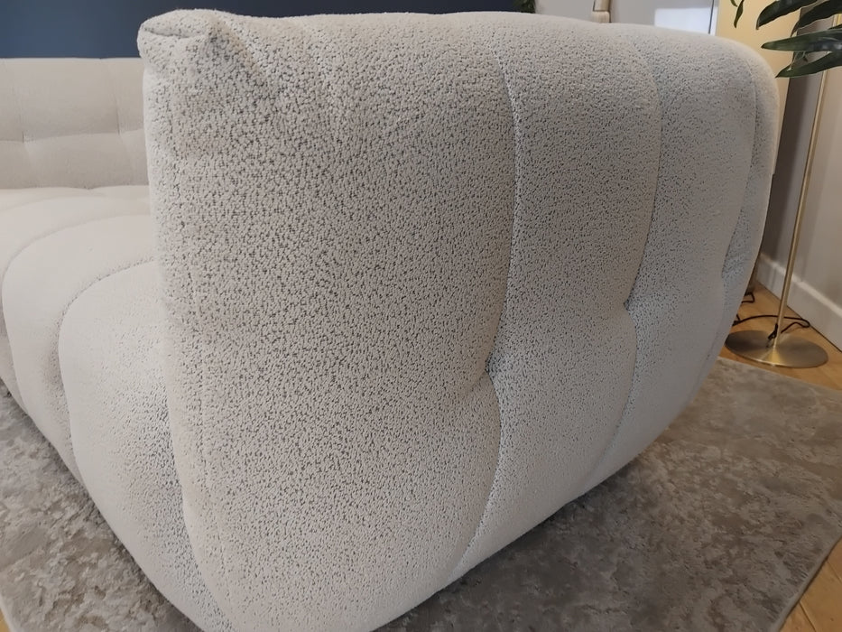 Sofology The Lunar Fabric 2 Seater in Woven Boucle Moonstone