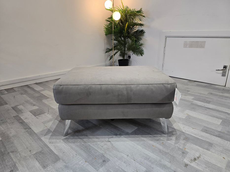 Dakota Storage Footstool - Fabric - Toronto Charcoal