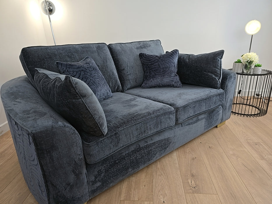 Odette 2 Seater - Fabric Sofa - Adele Midnight