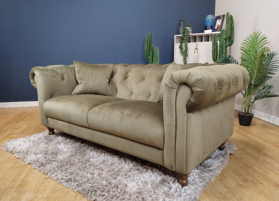 Balmoral Fabric 2 Seater - Matt Velvet Moss (WA2)