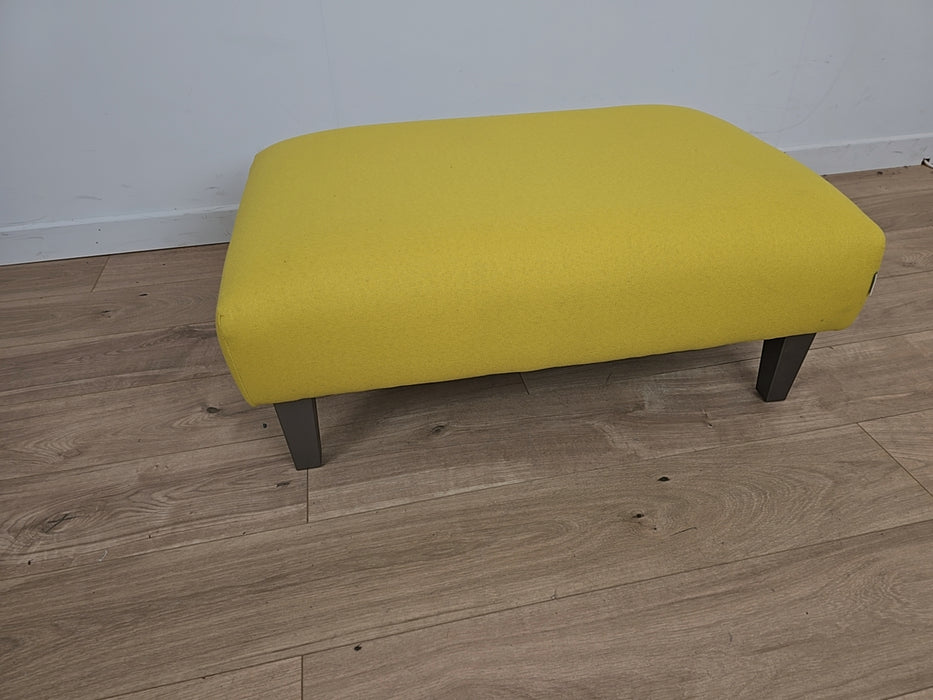 Lincoln House Footstool - Fabric - Yellow