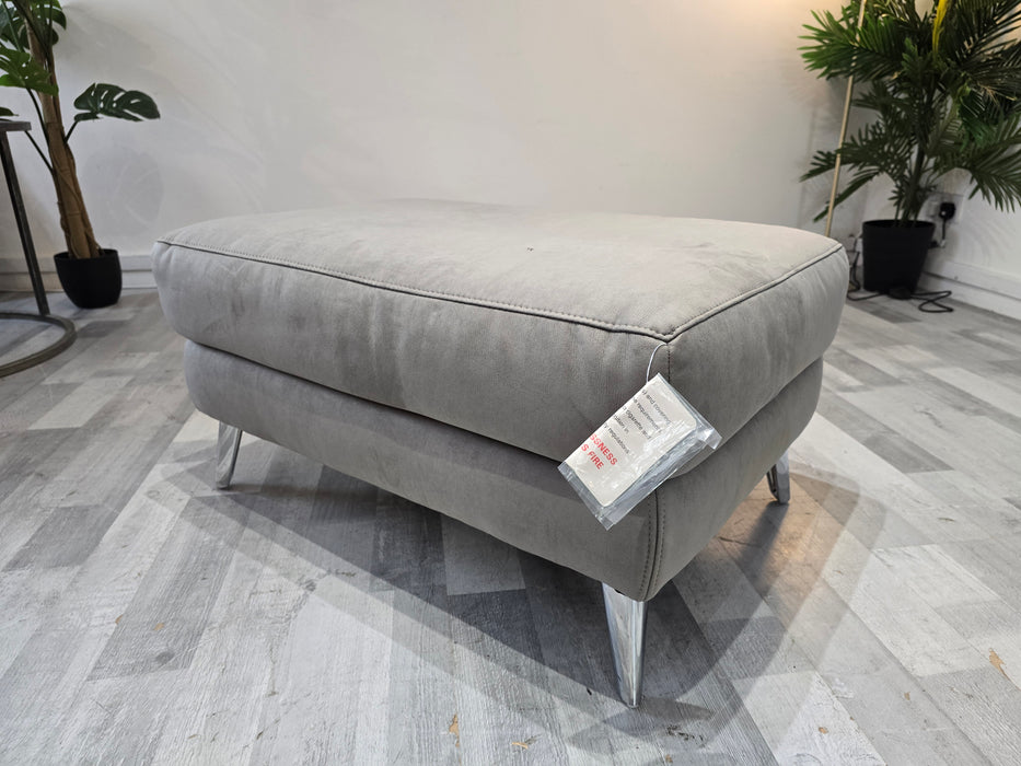 Dakota Storage Footstool - Fabric - Toronto Charcoal