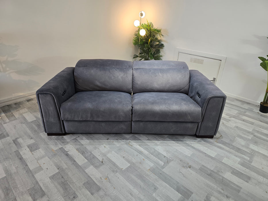 Mason 3 Seater - Fabric Power Reclining Sofa - Dexter Charcoal