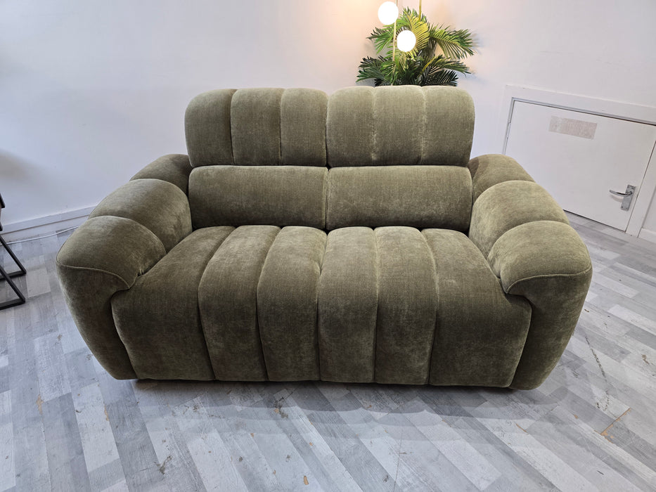 Nobu 2 Seater - Relaxed Chenille Olive Green