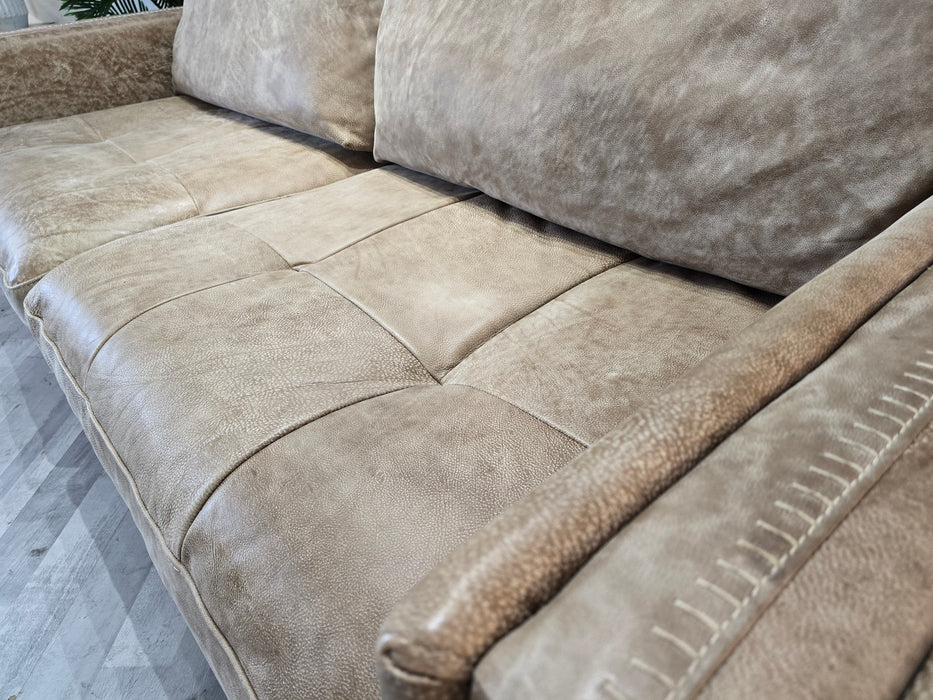 Huntsman 3 Seater - Leather Sofa - Utah Blonde