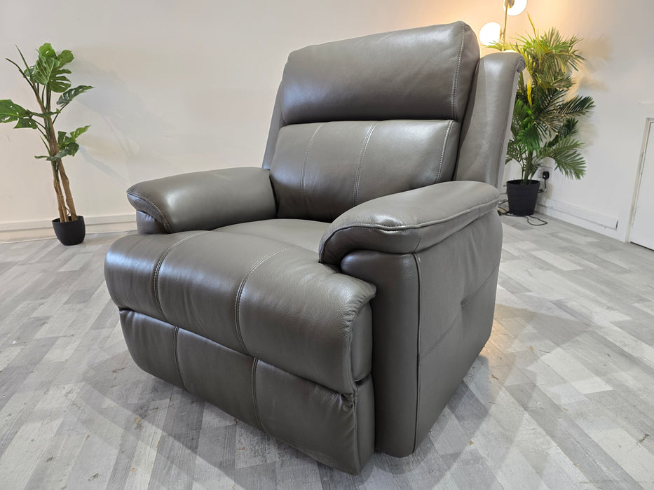 Gracie 1 Seater - Trusty Sheen Leather Storm