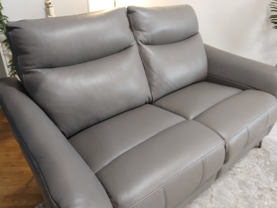 Sofology Renato Leather 2 Seater in Trusty Embossed Elephant
