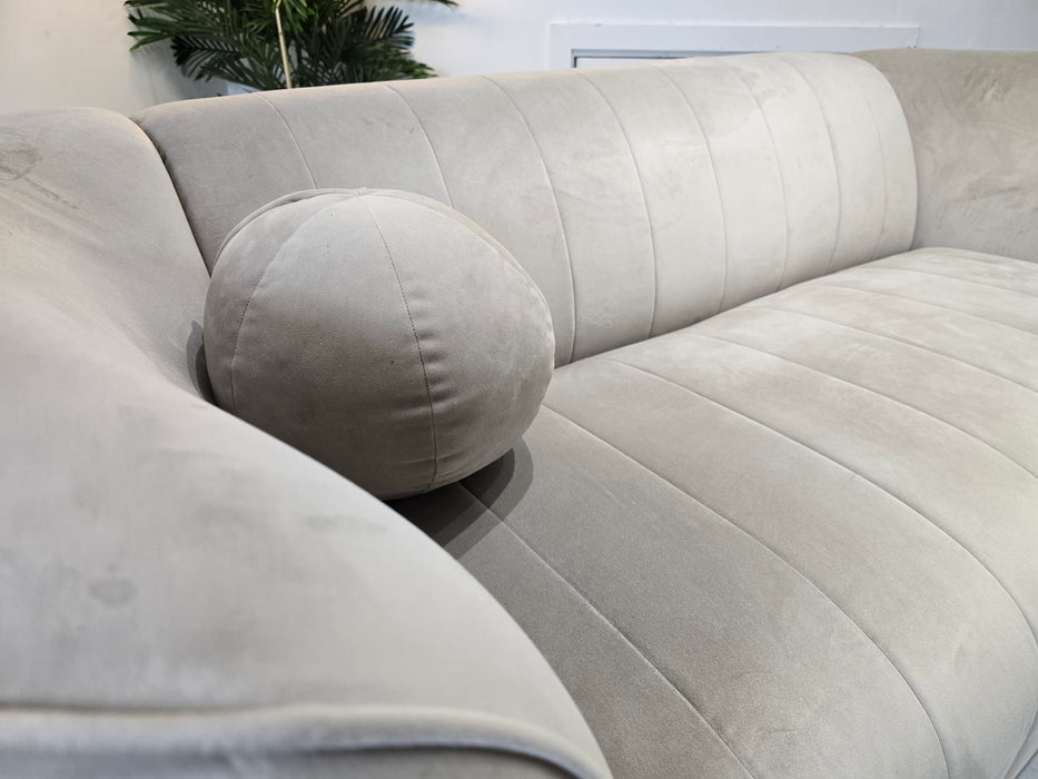 Fitzrovia 2 Seater - Velvet Stone Mix With Trim