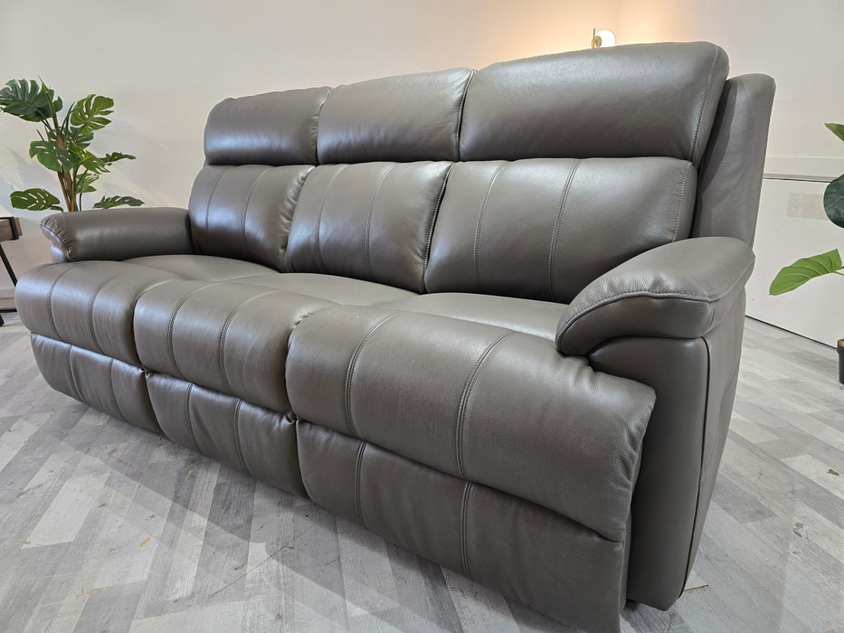 Gracie 3 Seater - Trusty Sheen Leather Storm