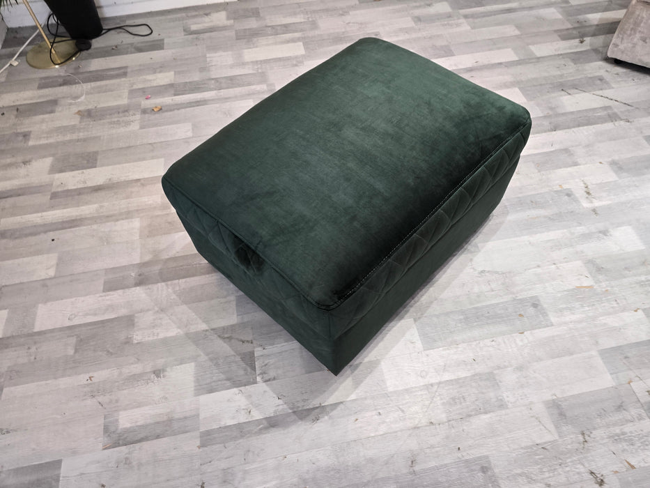 Benz Designer Footstool  - Heritage Bottle Green