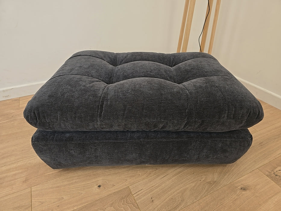 The Cocoon - Fabric Footstool  - Ink