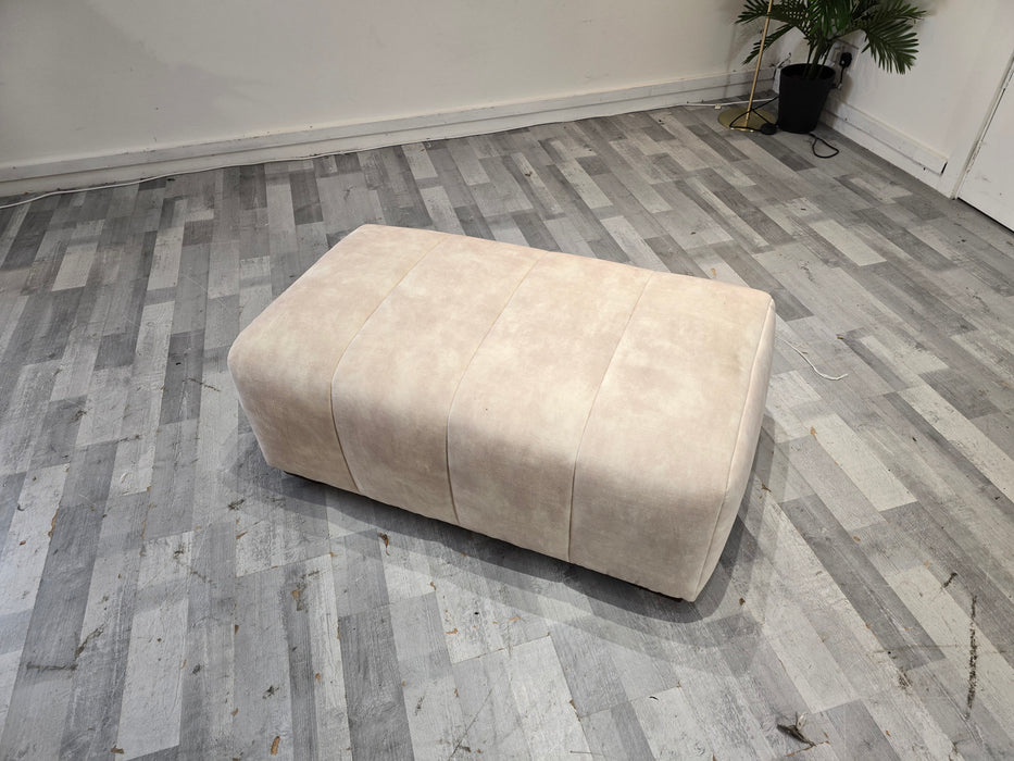 Emperor Bench Footstool - Fabric - Lucerne Ivory All Over