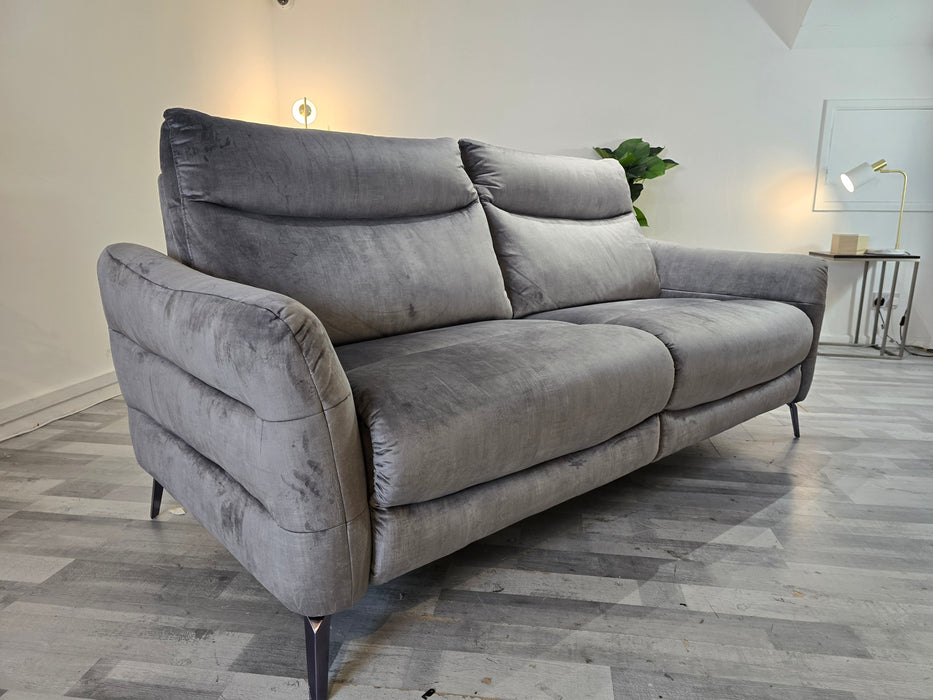 Renato 2.5 Seater - Heritage Velvet Steel