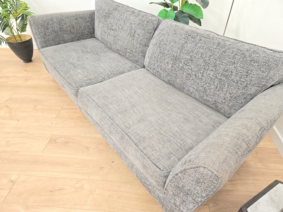 Canterbury 4 Seater - Fabric Sofa - Weave Charcoal/Silver