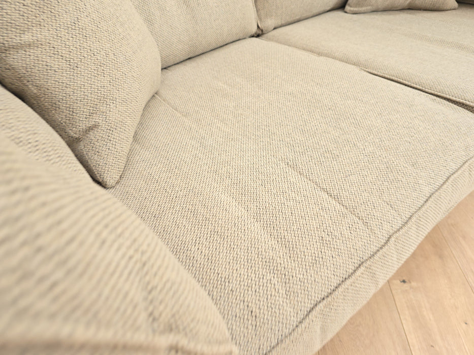 Cricket 3 Seater Sofa - Fabric - Weave Mink All Over