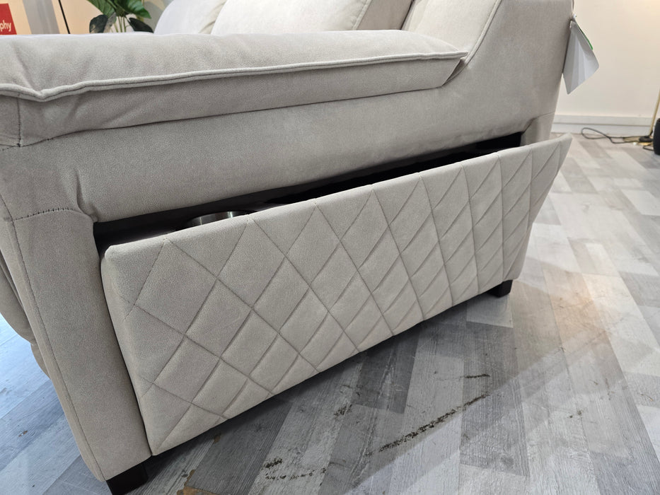 Benz 2 Seater - Lifestyle Flecked Fabric Ivory