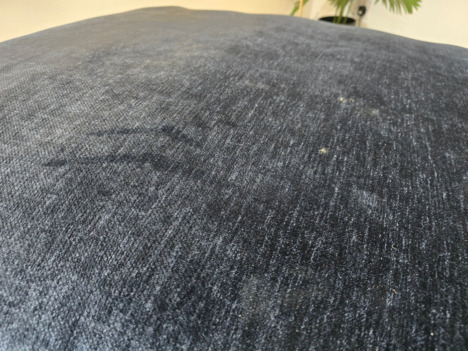 Cavalli  Fabric  Footstool - Blanik Denim All Over