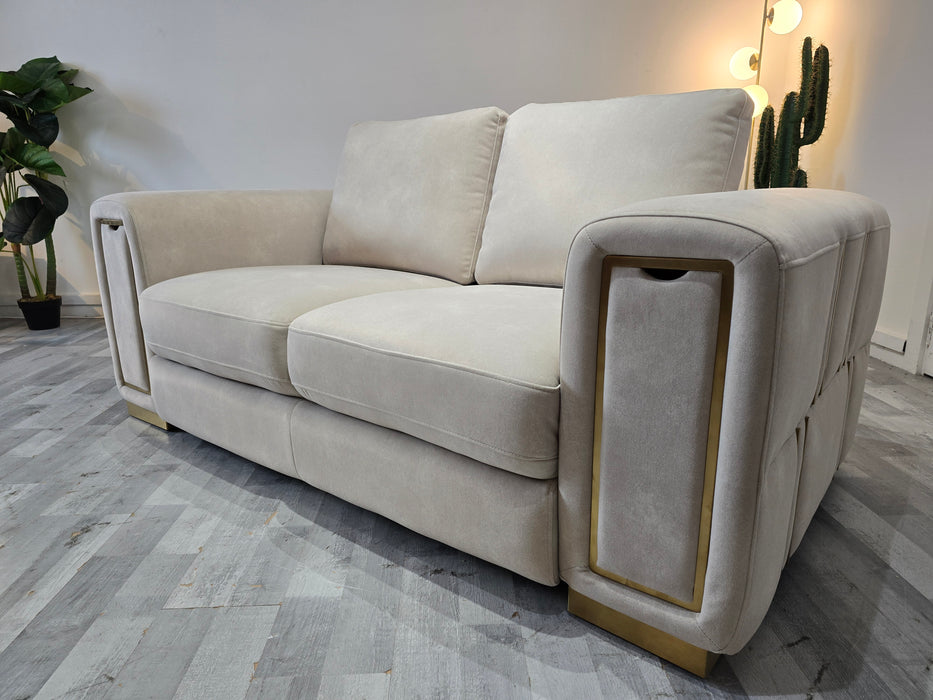 Elixir 2 Seater -  Lifestyle Flecked Fabric Ivory