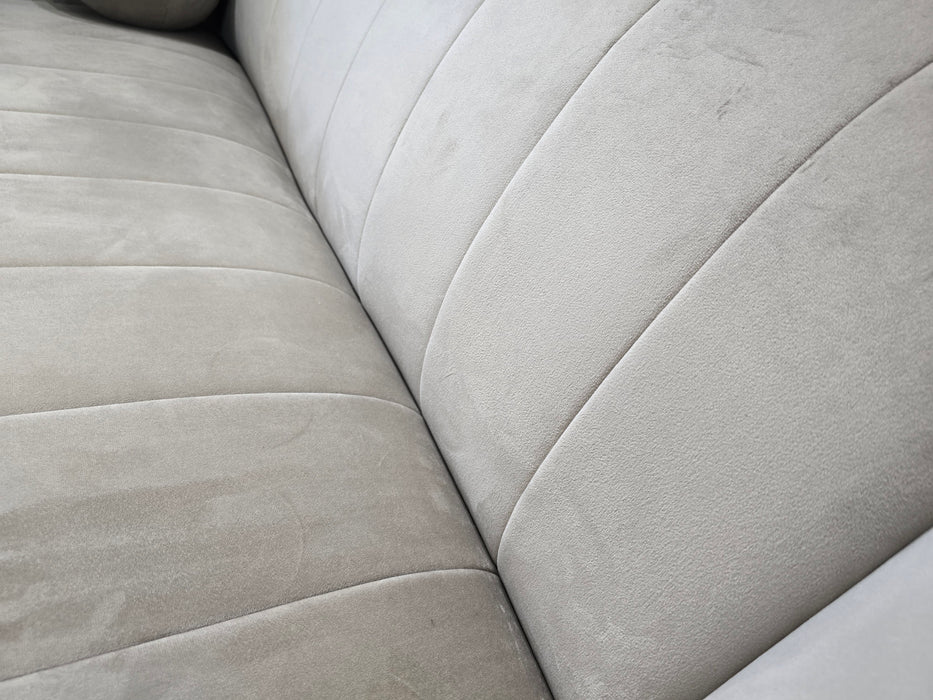 Fitzrovia 2 Seater - Velvet Stone Mix With Trim