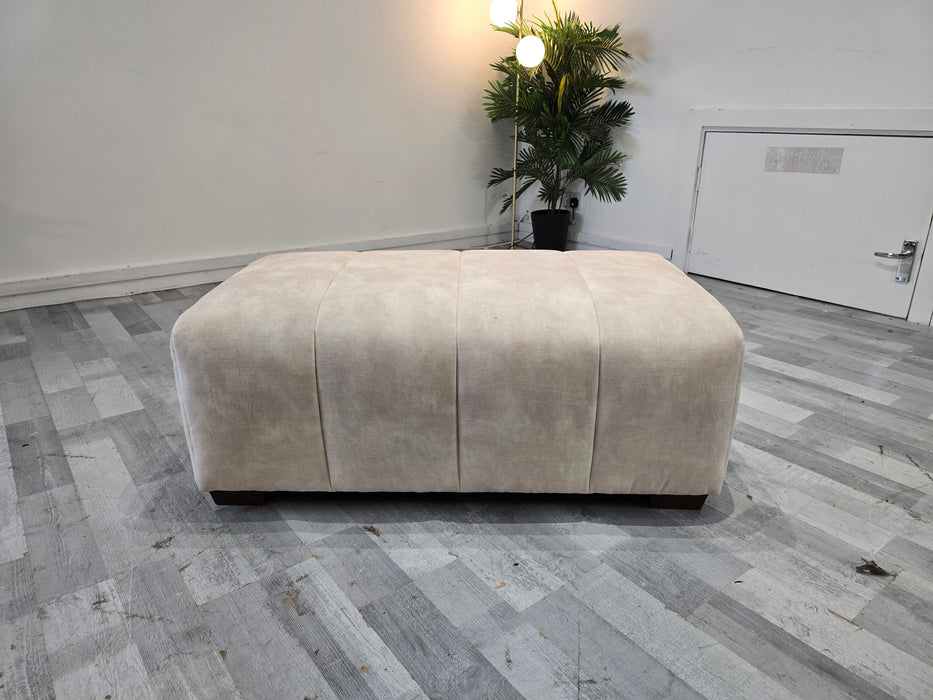 Emperor Bench Footstool - Fabric - Lucerne Ivory All Over