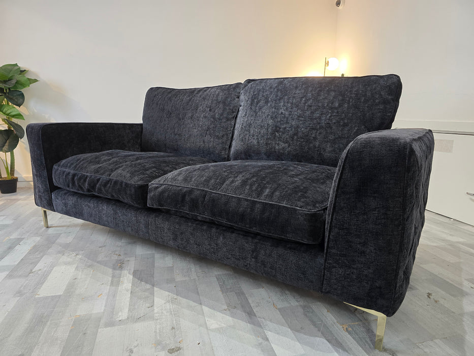 Rococo 3 Seater - Fabric Sofa - Rococo Verbier Black Mix