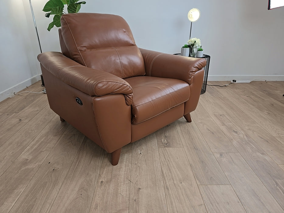 Capri Power Reclining Chair - Brandy