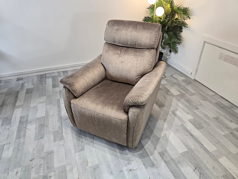 Parker 1 Seater - Heritage Velvet Cedar - Power Recliner