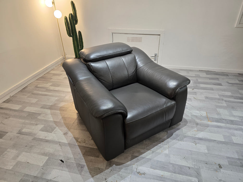 Carrera 1 Seater - Trusty Embossed Leather Charcoal