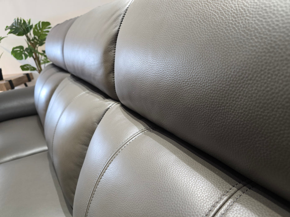 Gracie 3 Seater - Trusty Sheen Leather Storm