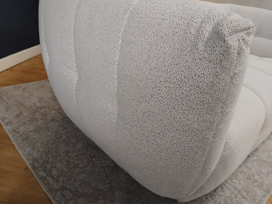 Sofology The Lunar Fabric 2 Seater in Woven Boucle Moonstone