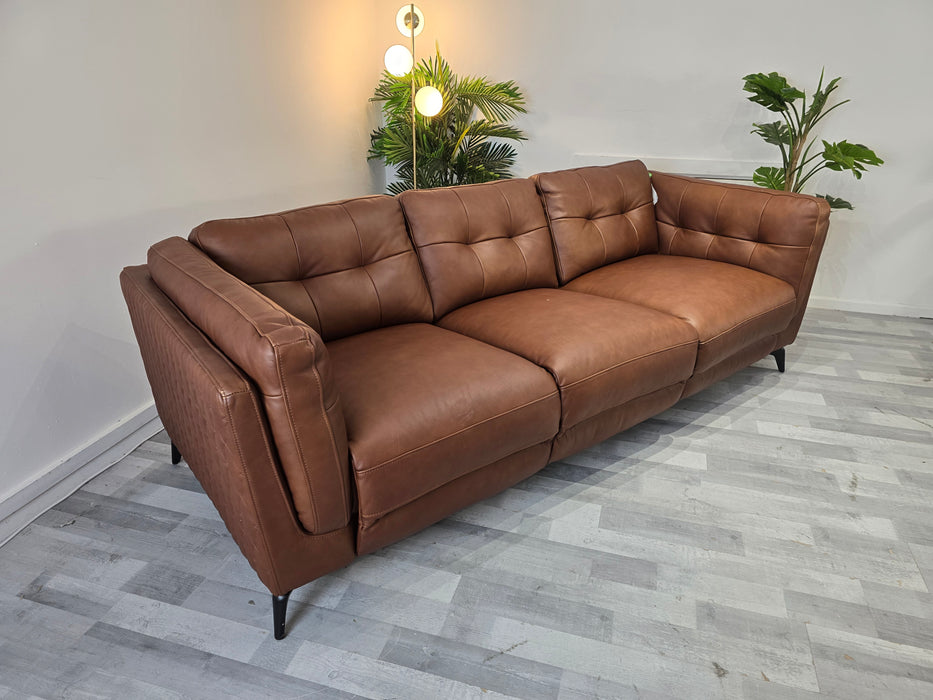 Muse 3 Seater - Leather Sofa - Espresso