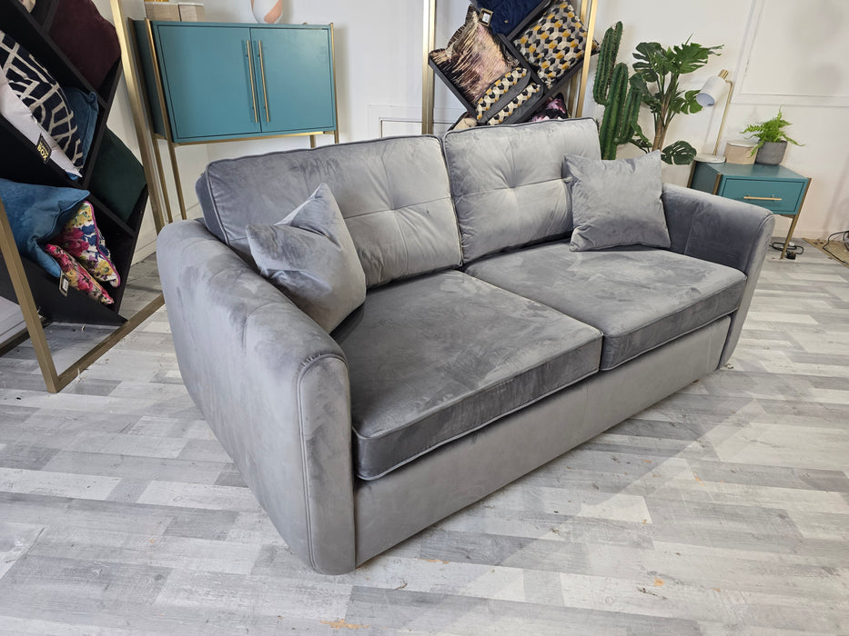 Islington 3 Seater - Fabric Sofabed - Sleek Grey All Over