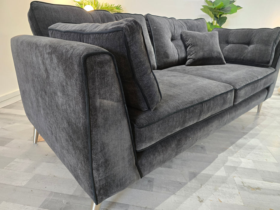 Cricket Ltd Edition 3 Seater - Soft Chenille Anthracite Mix