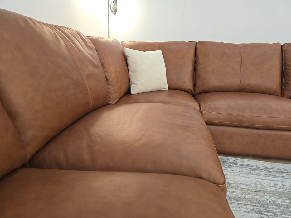 Retreat Corner Sofa - Leather - Tan Mix