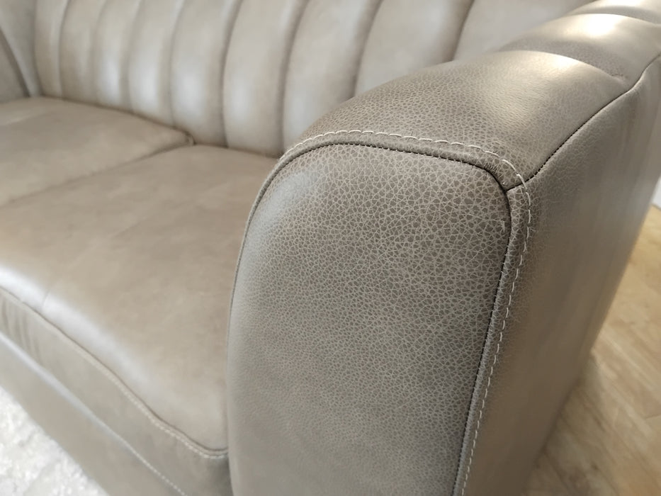 Sofology Downtown Leather 3 Seater in Relaxed Natural Grain Taupe Mix (WA2)