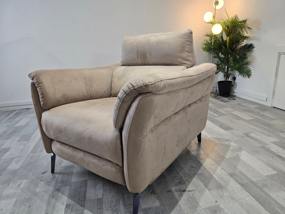 Missouri 1 Seater - Power Recliner - Lifestyle Plush Fabric Nutmeg