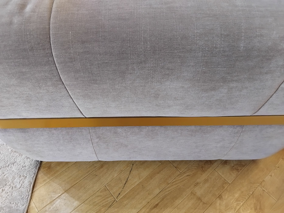 Sofology Lumiere Fabric 2 Seater in Relaxed Chenille Nutmeg