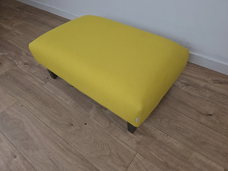 Lincoln House Footstool - Fabric - Yellow