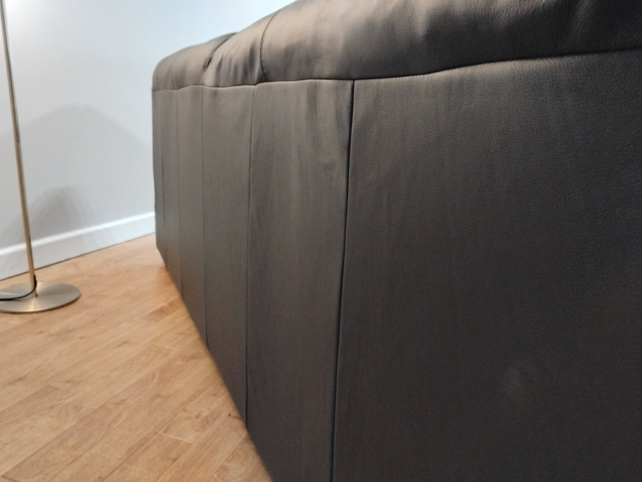 Sofology Tessuto Leather 2 Seater in Trusty-Matt Charcoal