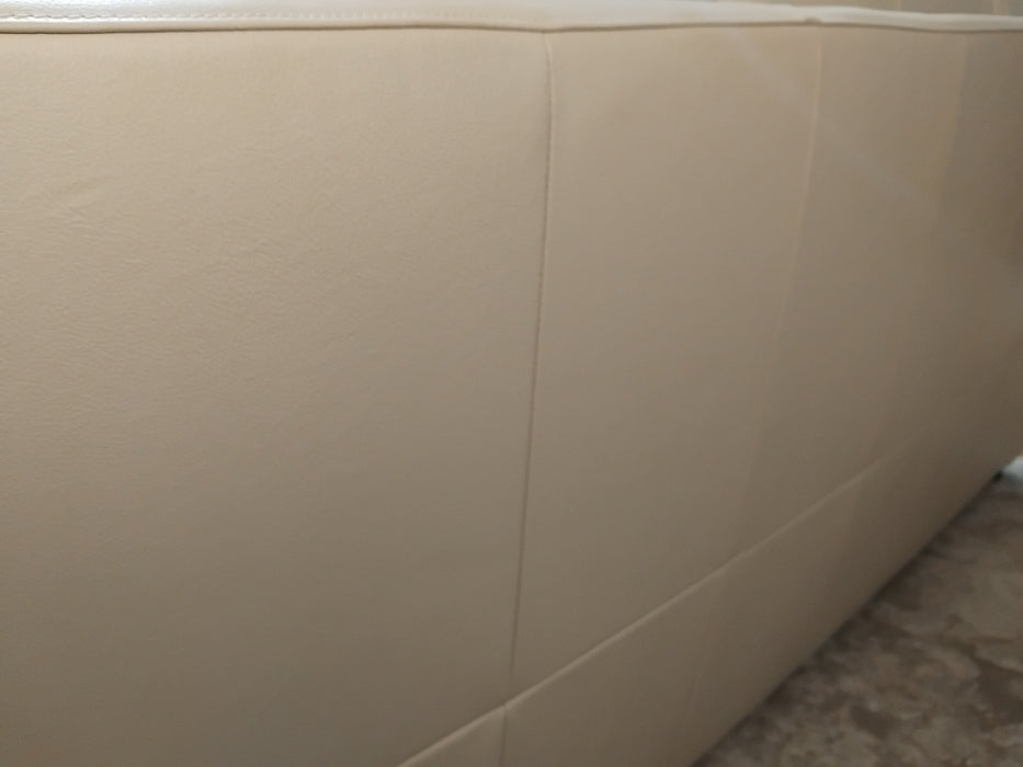 Sofology Gracie Leather 3 Seater in Trusty Sheen Bone China