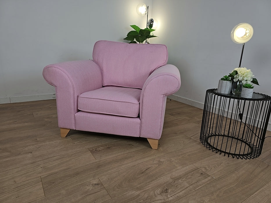 Angelica - Fabric Chair - Pink