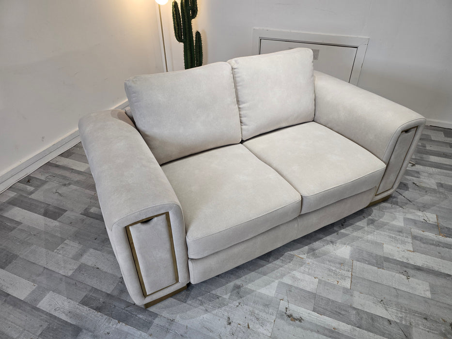 Elixir 2 Seater -  Lifestyle Flecked Fabric Ivory