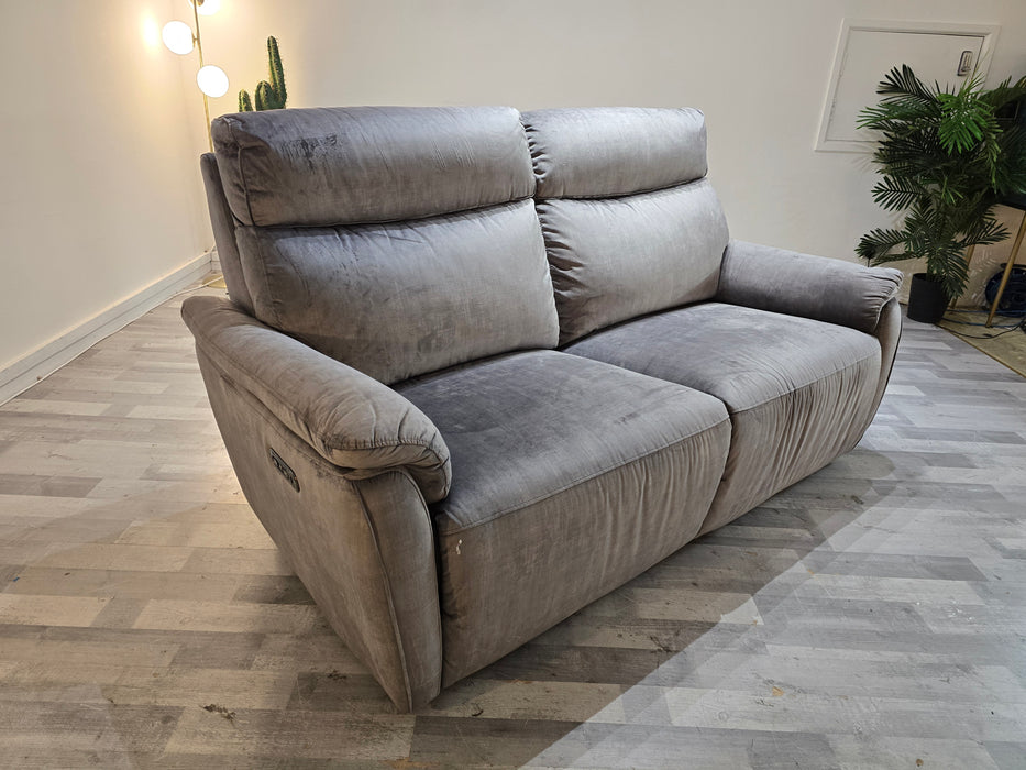 Parker 2.5 Seater - Fabric Pow Rec Sofa - Heritage Steel